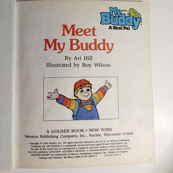“Meet My Buddy” First Little Golden Book goes with My Buddy – A Real Pal Doll - Picture 4 of 4